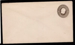 U.S. U222 5¢ Brown on White - Unused Envelope - SCV $10 - Picture 1 of 1