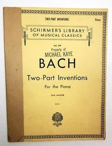 Invenciones de dos partes de Bach para piano (Wm. Mason) G. Schirmer Vo. 379 - Imagen 1 de 6