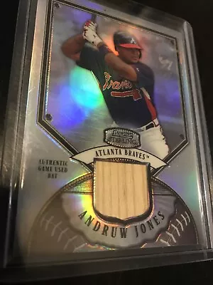 2007 Bowman Sterling Refractor Bat Card /199 Andruw Jones - Image 1 of 2