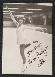 3372 Karin Riediger Eiskunstlauf Autogrammkarte original signiert - Bild 1 von 2