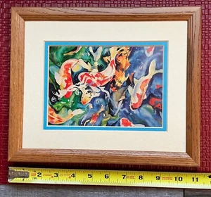 Tracy Reid? Koi Fish  Print Framed Art - Picture 1 of 3