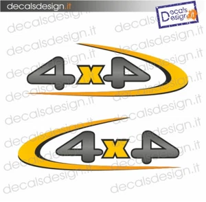 kit coppia ADESIVO PER SPORTELLO dx+sx  PIAGGIO PORTER 4x4 adesivi stickers - Imagen 1 de 1