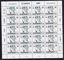 Guernsey Europa 1989 Traditional Tip Cat, MNH sheetlet of 20, sc#401  [174]
