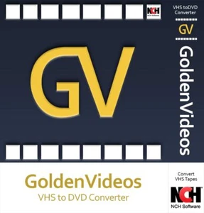 Golden Videos VHS to DVD Converter Convert VHS tapes to your PC, DVD, AVI MPEG - Picture 1 of 2