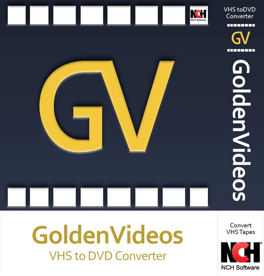 Golden Videos VHS to DVD Converter Convert VHS tapes to your PC, DVD, AVI MPEG - Image 1 of 2