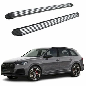 2PCS Fits for Audi Q7 2016-2024 running boards side steps bars - Picture 1 of 11