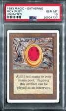 Mox Ruby Unlimited Edition PSA 10 Gem Mint MTG Magic the Gathering beta bgs P9