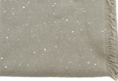 New Brunello Cucinelli Cashmere/ Silk Sequin Scarf  Our Price £395 / RRP £1400 — 第 1/4 张图片