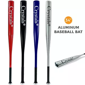 32/34" Heavy Duty Metal Baseball Bat Rounder Softball Pole Stick Stainless Steel - Picture 1 of 37