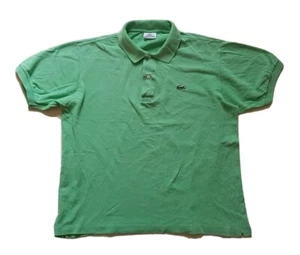 LACOSTE Polo Shirt Mens L Leaf Green Cotton Devanlay - Picture 1 of 8