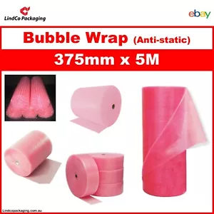 Anti-Static Bubble wrap Roll ESD Air Cushioning 375mm x 5 Metre Static FREE - Picture 1 of 1