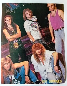 Póster Cenicienta Revista de Doble Cara de Def Leppard/Madonna Años 80 - Imagen 1 de 2