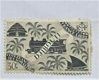Stamp French France  Somali Somaliland Coast Djibouti 30C Black 1943 Railroad