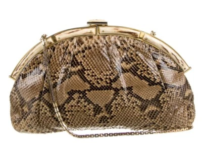 Judith Leiber Bolsa de piel de serpiente Día Noche Bolso de hombro Bolso sin asas De colección gyuh Foto 1 de 4