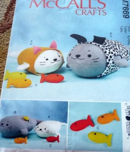  * SCHÖNE NEUE STOFFTIERE McCALLS Basteln Schnittmuster ungeschnitten - Bild 1 von 1