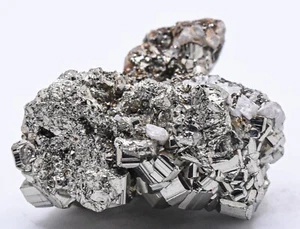 250 kt 42 mm Goldene Pyrit Würfel Cluster Natürlicher Funkelnder Edelstein Mineral - Peru - Bild 1 von 5