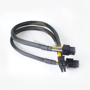 8pin auf 6+6pin Netzteil Kabel für IBM X3650 M4 M5 auf GPU Grafikkarte 35cm - Bild 1 von 6