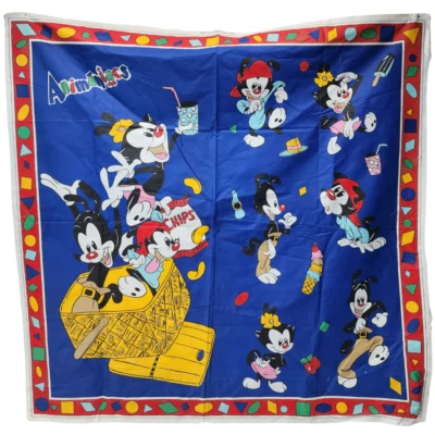 De colección 1995 Animaniacs Warner Bros Panel de Algodón Tela para Bebé Edredón Manta Top Foto 1 de 4
