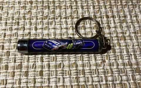 Blue Nascar keychain flashlight, Jimmie Johnson #48 Cover