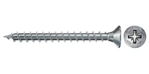 6mm x 50mm PowerFast FPF II CZF Countersunk Pozidriv Wood Screws 100 Pack 670496 - Picture 1 of 2