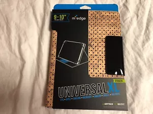 M-Edge Universal XL Stealth Tablet Case Fits 9-10" Tablets Tan Cork Black NEW - Picture 1 of 5