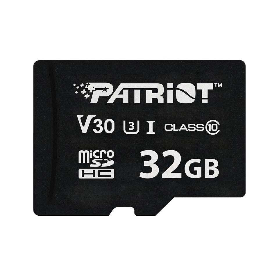 Patriot VX 32GB V30 C10 U3 4K UHD Micro SD Flash Card Dashcam/Home Surveillance - Image 1 of 4