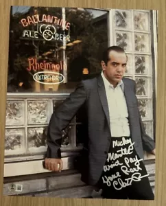 CHAZZ PALMINTERI FIRMATO A BRONX TALE SONNY CON FOTO CITAZIONE 11X14 BAS BECKETT 2 - Foto 1 di 2