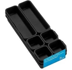 Made Smart 9-piece Interlocking Bin Pack - Black - Picture 1 of 1