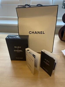 Empty 100ml Bottle Of Blue de Channel Plus Samples - Picture 1 of 1