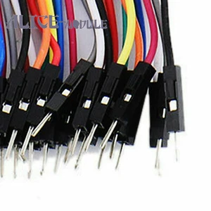 2PCS 40PCS 10cm 2.54MM maschio a maschio 1P-1P Dupont cavo jumpercables B2AM - Foto 1 di 4