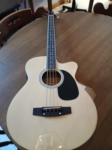 Bright Tone acoustic Bass Guitar-active electronics-solid construction w/ extras - Picture 1 of 9