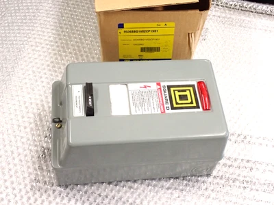 CAJA CAJA CONTACTOR CUADRADO D 1HP 2HP NEMA 0 8536SBG1V02CP1X01 NUEVO Foto 1 de 4