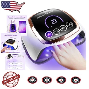 Profi Nagellampe 168W UV LED Härtung Trockner 4 Timer LCD Touch - Bild 1 von 10