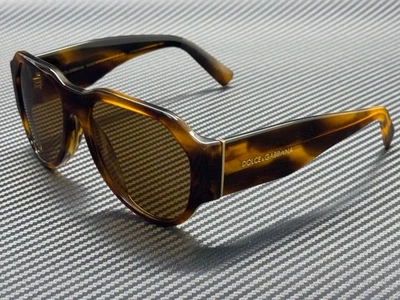 DOLCE & GABBANA DG4504 306373 Striped Brown Men's 58 mm Sunglasses - Image 1 of 4