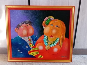 quadro facce da sedere firmato Libero Greco - Foto 1 di 2