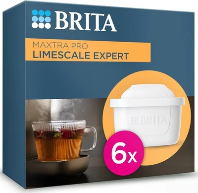 BRITA MAXTRA PRO Limescale Expert Water Filter Cartridge 6 Pack, Original Refill - Image 1 of 4