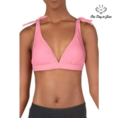 Top de bikini Jessica Simpson estándar con textura lisa talla S Foto 1 de 3