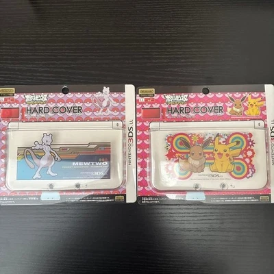 Pokemon Mewtwo Eevee and Pikach Hard Cover Shell for Nintendo 3DS LL Japan - Image 1 of 4