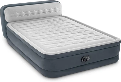 Intex 64448ND Luftbett Queen, DuraBeam UltraPlush mit 220V Pumpe und Lehne Extra - Bild 1 von 4