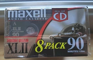 New! 8 Pack Of Maxwell XLII High Bias Recording Cassettes 90 Minutes - Picture 1 of 3