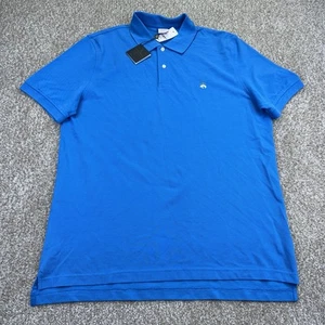 NEW Brooks Brothers 1818 Polo Shirt Mens Size XL Blue Short Sleeve Supima Cotton - Picture 1 of 14