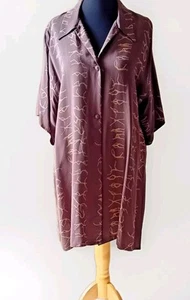 Damen Wallis Tunika Kleid Cover Up UK14 Braun  - Bild 1 von 12