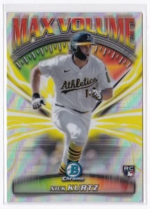 Nick Kurtz ROOKIE RC 2025 Bowman cromo volumen máximo #MV-11 atletismo - Imagen 1 de 6