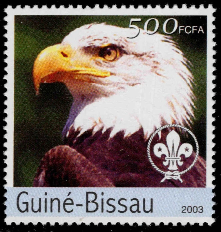 GUINEA BISSAU Mi 2601 - Bald Eagle "Haliaeetus leucocephalus" (pc33639) — 第 1/1 张图片