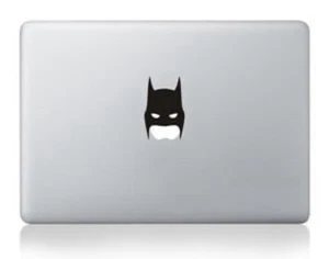 Apple MacBook Laptop Sticker Vinyl Decal - Two 2 Pack Batman Face Mask - Picture 1 of 1