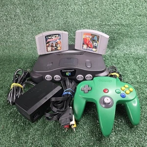 Nintendo 64 N64 Console System Complete W/ Controller Expansion Pak Cords 2 Game - Picture 1 of 12