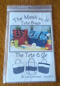 The Carry All Bag - The Mesh of It Tote Bags Lyle Enterprises Modelli NON TAGLIATI  - Foto 1 di 2