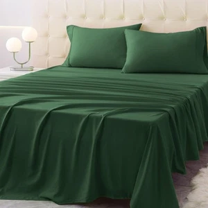 Full Size Bed Sheet Set - 4 Piece Soft Microfiber Sheets with Deep Pockets, C... - Picture 1 of 7