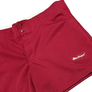 True Vintage 70s MacGregor Burgundy Red Nylon Short Shorts Mens 30W Gym Track - Bild 1 von 5