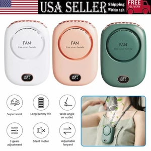 USB Portable Hanging Neck Leafless Fan Neckband Lazy Waist Clip on Cooling Fan* - Picture 1 of 22